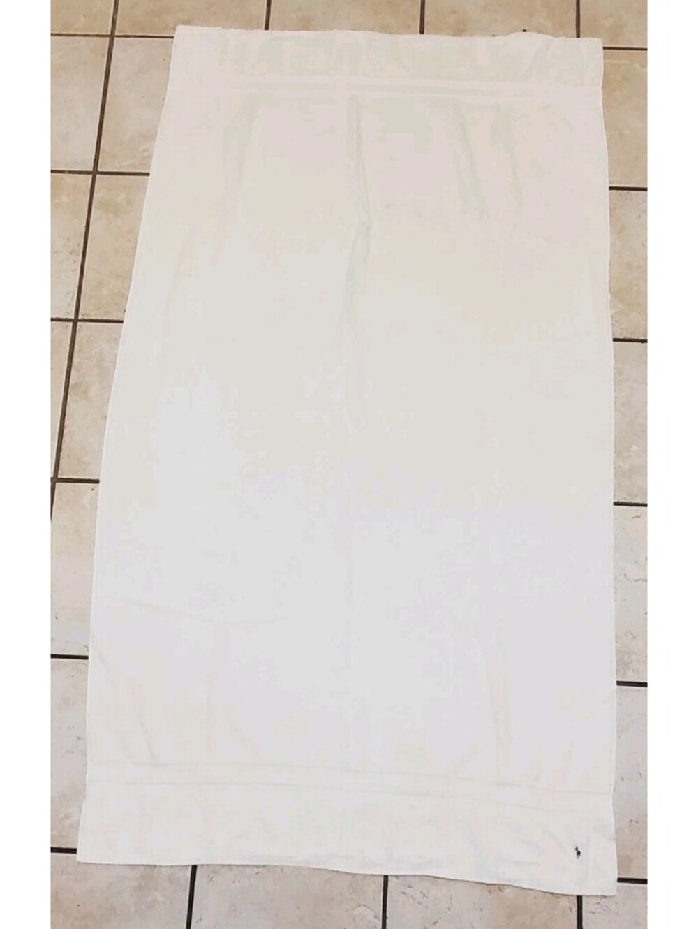Ralph Lauren Home Bath Towel Blue Pony Logo 100% Cotton USA 61x34